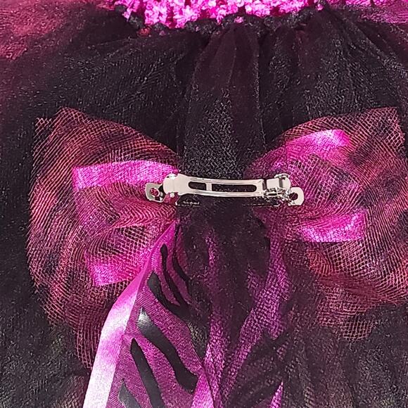 BLACK FRIDAY SALE Toddler Animal Print Tutu Dress & Hair Clip Sz.12 Mo. - 2T NWT - Picture 15 of 16